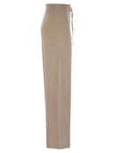 Fabiana Filippi Wide Trousers In Organic Cotton And Lurex