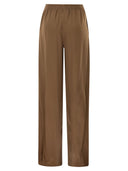 Fabiana Filippi Wide Leg Trousers In Shiny Satin