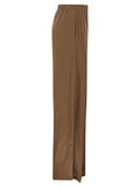 Fabiana Filippi Wide Leg Trousers In Shiny Satin