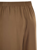Fabiana Filippi Wide Leg Trousers In Shiny Satin