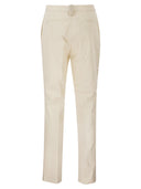 Fabiana Filippi Gabardine Trousers With Diamond Detail