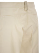 Fabiana Filippi Gabardine Trousers With Diamond Detail