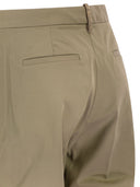 Fabiana Filippi Gabardine Trousers With Diamond Detail