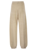 Fabiana Filippi Wool And Cotton Jogging Trousers With Links Stitching