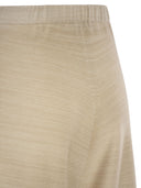 Fabiana Filippi Wool And Cotton Jogging Trousers With Links Stitching