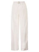 Fabiana Filippi Cotton Poplin Top With Eco Brass Details