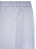 Fabiana Filippi Pure Linen Striped Trousers With Elasticated Waistband