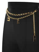 Elisabetta Franchi Stretch Crepe Palazzo Trousers With Belt
