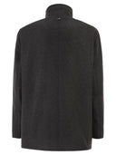 Herno Double Breasted Coat In Wool Blend