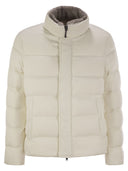 Herno Short Down Jacket With Detachable Fur Insert