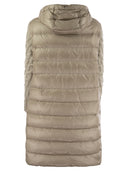 HERNO Long Down Chaqueta con mangas de lana