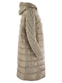 HERNO Long Down Chaqueta con mangas de lana