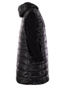 HERNO Long Down Chaqueta con mangas de lana