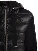 HERNO Long Down Chaqueta con mangas de lana