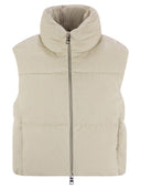 Herno Velvet Mouwess Down Jacket