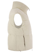 Herno Velvet Mouwess Down Jacket