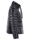 Herno Reversible Ultra Light Nylon Down Jacket With Funnel Neck
