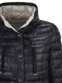 Herno Reversible Ultra Light Nylon Down Jacket With Funnel Neck