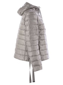 Herno Pearl Grey Bomber Jacket In The Iconic Herno Ultralight Nylon