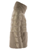 Herno Down Jacket With Cruelty Free Fur Details