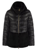 Herno Down Jacket With Cruelty Free Fur Details