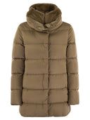 Herno Down Jacket With Bib And Cruelty Free Fur Hood
