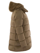 Herno Down Jacket With Bib And Cruelty Free Fur Hood