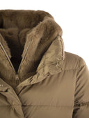 Herno Down Jacket With Bib And Cruelty Free Fur Hood