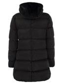 Herno Down Jacket With Bib And Cruelty Free Fur Hood