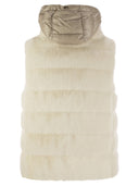 Herno Cruelty Free Fur Sleeve Coat