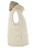 Herno Cruelty Free Fur Sleeve Coat