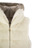 Herno Cruelty Free Fur Sleeve Coat