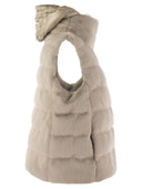 Herno Cruelty Free Fur Sleeve Coat