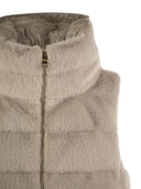Herno Cruelty Free Fur Sleeve Coat