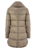 Herno Down Jacket With Cruelty Free Fur Details