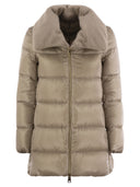 Herno Down Jacket With Cruelty Free Fur Details