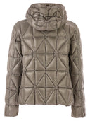 Herno Shiny Down Jacket With Geometric Star Quilting