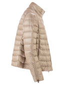 Herno Ultra Light Satin Down Jacket With Flared Back