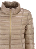 Herno Ultra Light Satin Down Jacket With Flared Back