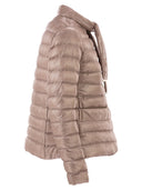 Herno Ultra Light Down Jacket With Bow Neckline