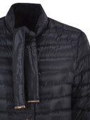 Herno Ultra Light Down Jacket With Bow Neckline