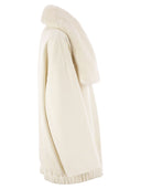 Fabiana Filippi Cashmere Caban met bont kraag