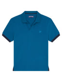 Vilebrequin Organic Cotton Polo Shirt With Contrast Trims And Embroidered Logo