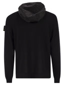 Premiata Wool Cardigan With Nylon Hood