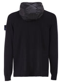Premiata Wool Cardigan With Nylon Hood