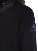 Premiata Wool Cardigan With Nylon Hood