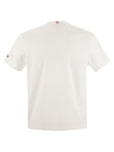 MC2 Saint Barth Portofino T Shirt con bordado en el pecho