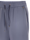 Herno Flowing Wide Leg Trousers With Drawstring