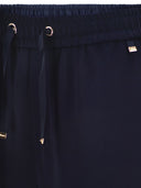 Herno Flowing Wide Leg Trousers With Drawstring