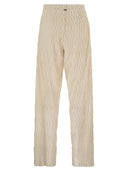 Herno Trousers With Crumpled Effect
